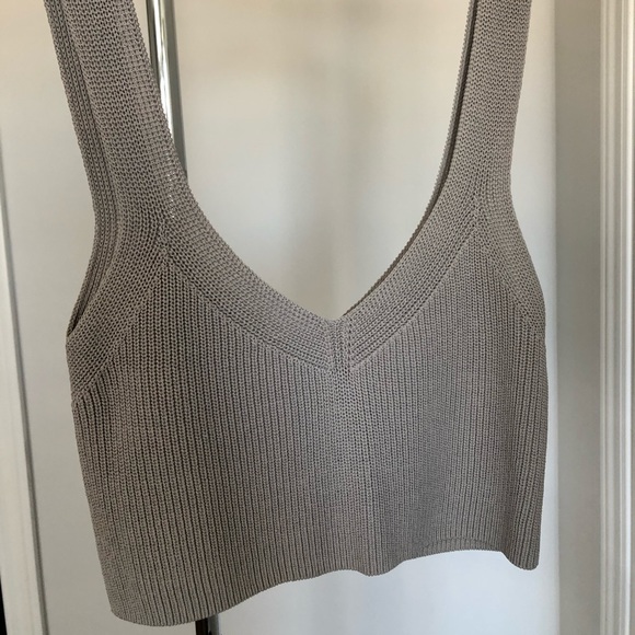 Aritzia Wilfred Knit Crop Top - Picture 1 of 3